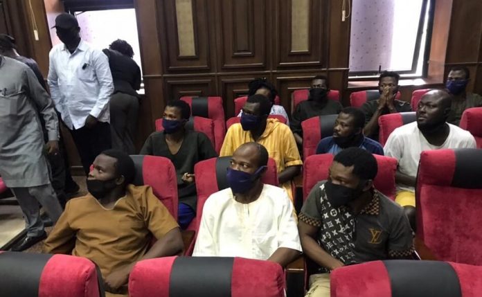 Sunday-Igboho-DSS-Obeys-Court-Order-Produces-12-Detained-Aides-In-Court-1 Igboho’s Aides