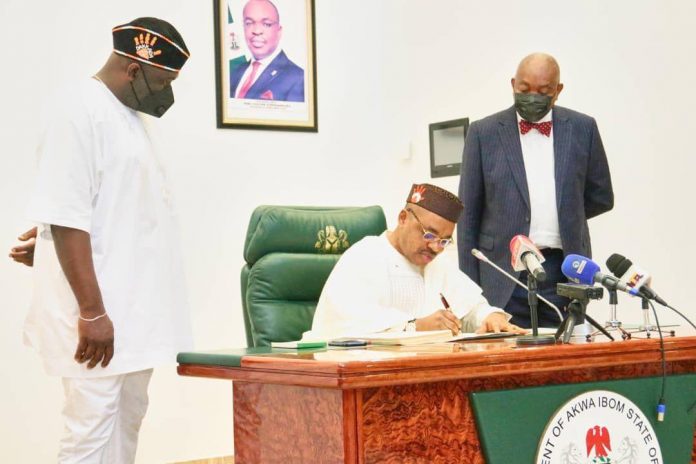 emmanuel Governor of Akwa lbom State, Mr Udom Emmanuel
