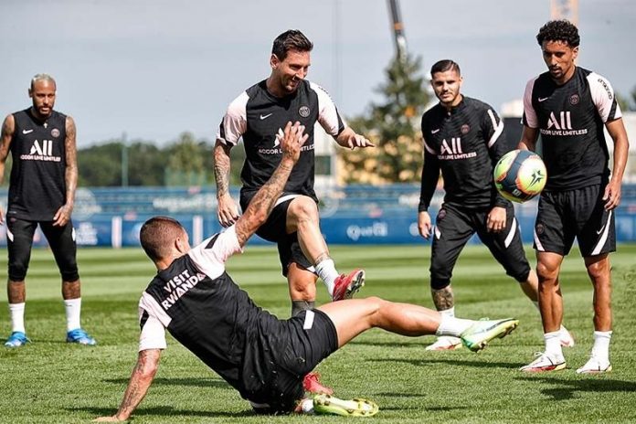 PSG training session PSG training session