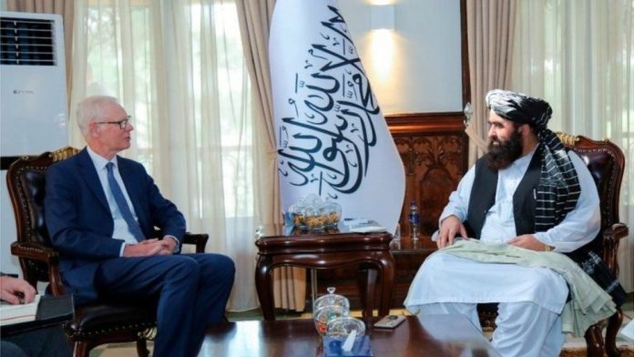 Sir Simon Gass of the UK meets with Taliban representatives Sir Simon Gass of the UK meets with Taliban representatives