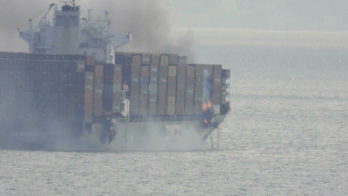 Ship Spews Toxic Gas Off Coast