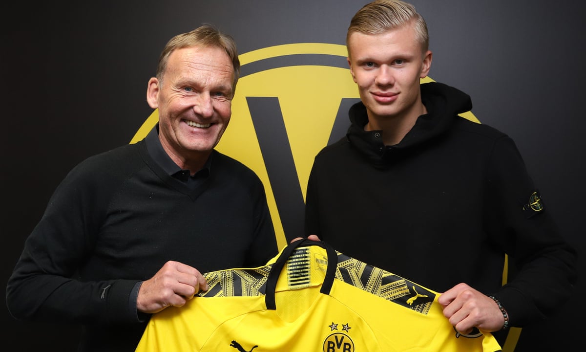 Haaland & Borussia Dortmund CEO, Hans-Joachim Watzke - THEWILL NEWS MEDIA Haaland & Borussia Dortmund CEO, Hans-Joachim Watzke