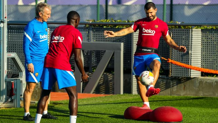 Sergio Aguero And Ousmane Dembele