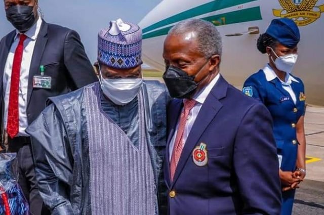 Osibanjo arrives jos for PFN meeting Osibanjo arrives jos for PFN meeting