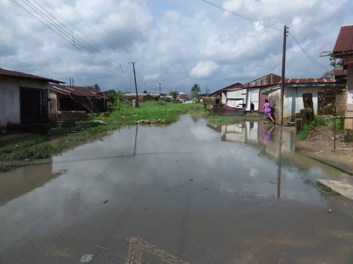 Pics of some houses submerged by Flood and gully erosion