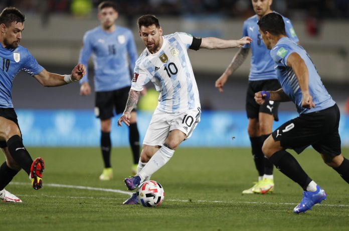 World Cup - South American Qualifiers- Argentina v Uruguay Messi