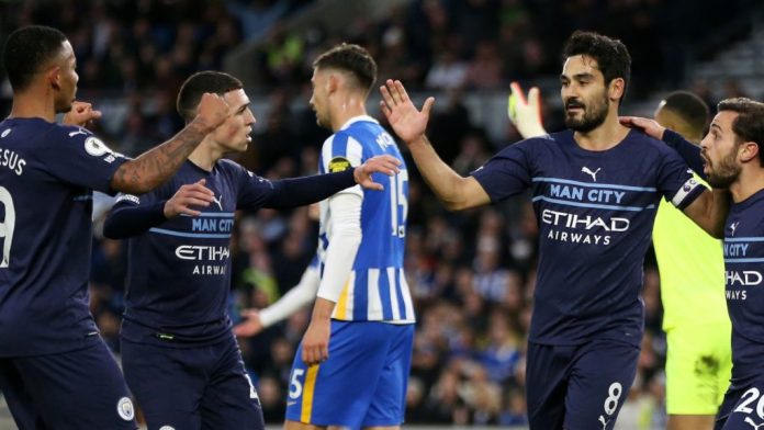 Man City 4-1 Over Brighton