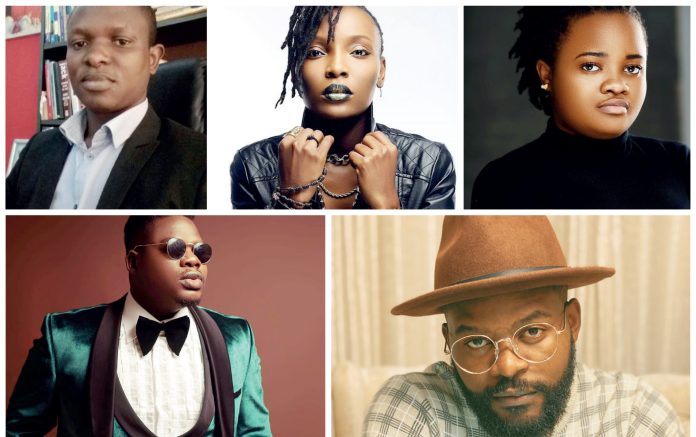 Mr Macaroni, Falz, Dj switch, Temitope Majekodunmi and Rinu Oduala Mr Macaroni, Falz, Dj switch, Temitope Majekodunmi and Rinu Oduala