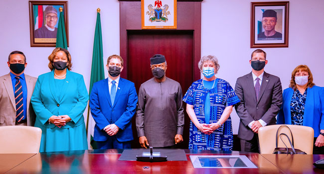 Osibanjo and US delegates