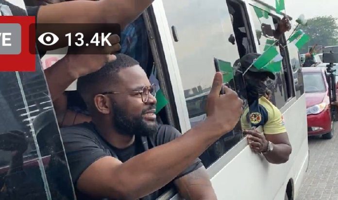 Car Procession For #EndSARS Memorial Begins At Lekki Tollgate