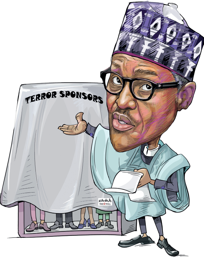 TER0RISM SPONSORS caricature/ Buhari TER0RISM SPONSORS caricature/ Buhari