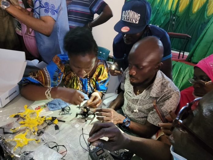 Teachers from the Lagos State Education District during the five-day STEM training workshop tagged “Global Air Drone Challenge for Teachers" sponsored by the U.S. Consulate General in partnership with the Lagos State Ministry of Education