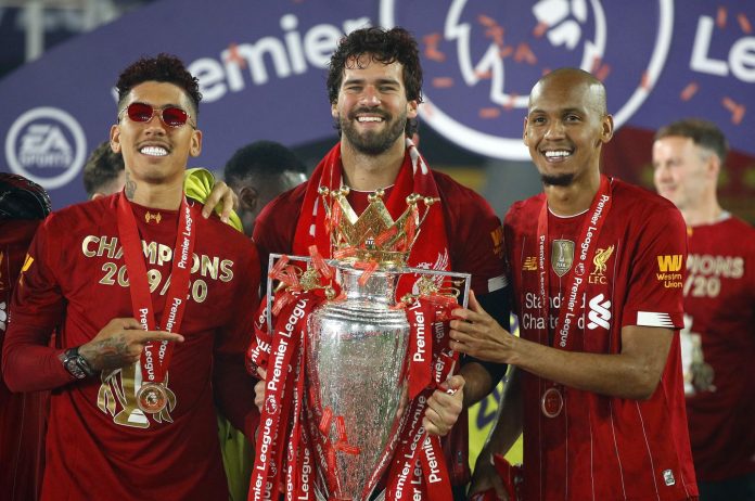 Alisson Becker, Fabinho, and Roberto Firmino