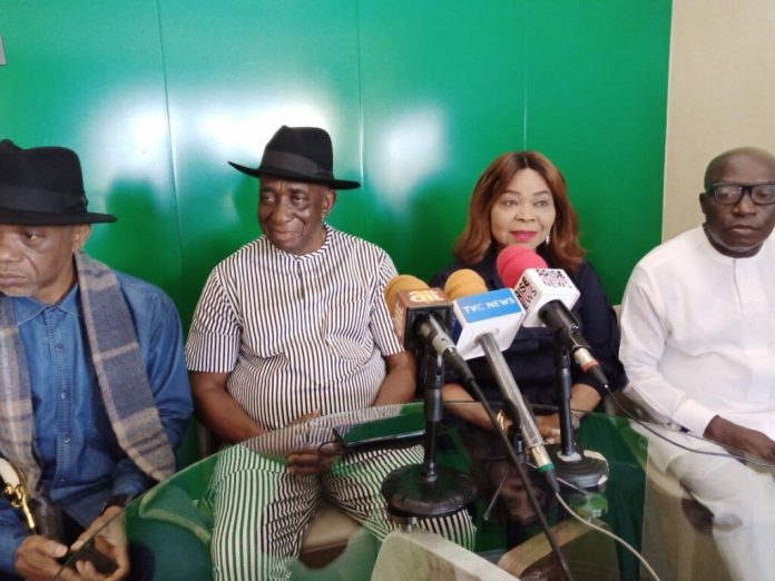 A group of elders and leaders of the All Progressives Congress (APC) in Abia state led by Senator Chris Adighije A group of elders and leaders of the All Progressives Congress (APC) in Abia state led by Senator Chris Adighije