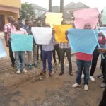 Police Anti-Kidnap Squad Seals IPMAN Office In Calabar, Ejects Marketers, Workers IPMAN Office staff protest