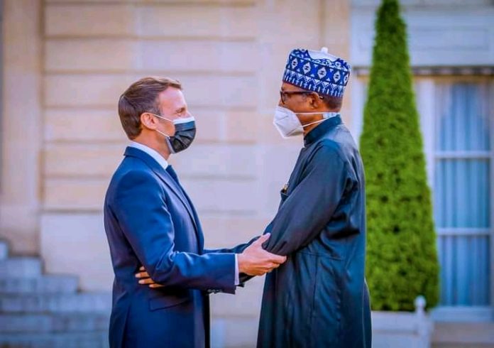 Buhari & Macron Buhari & Macron