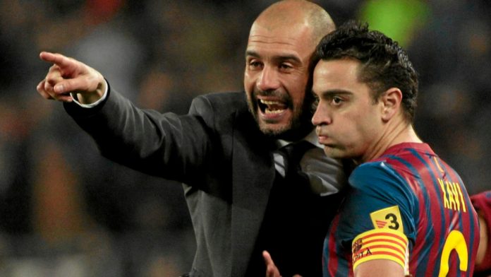 Guardiola and Xavi Guardiola and Xavi