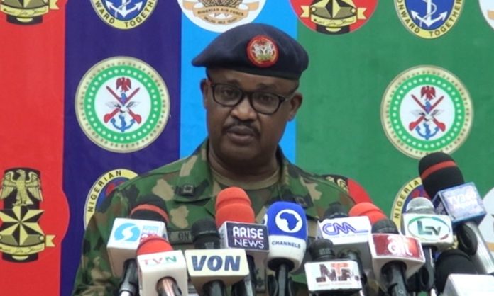 189-bandits-terrorists-killed-1199-surrendered-in-two-weeks-dhq The director, Defence Media Operations (DMO), Brig.-Gen Benard Onyeuko