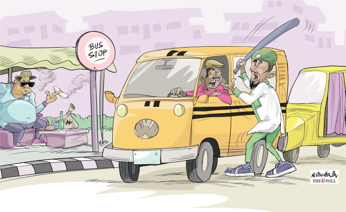 BUS CONDUCTOR caricature BUS CONDUCTOR caricature