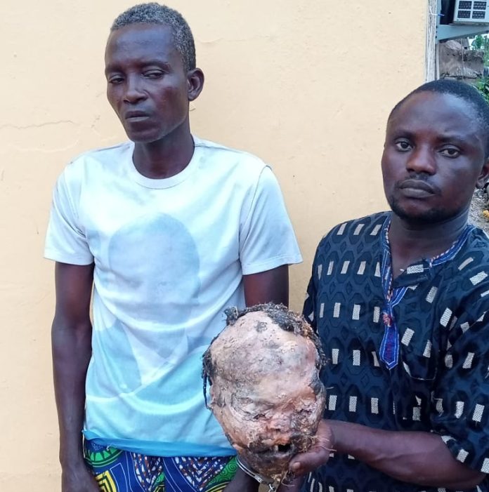 The suspects: Monday Karezu, 32,  and Anagonou Kamelan, 44