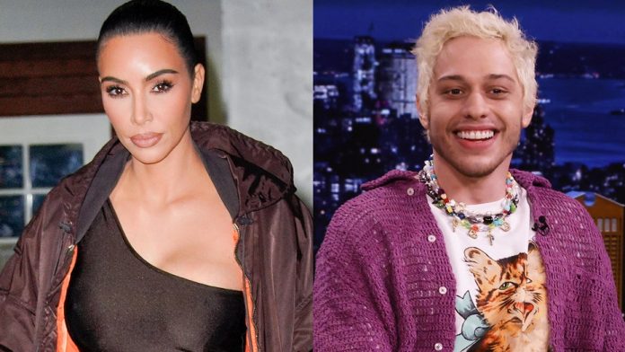 Kardashian-Davidson-Getty Kim Kardashian And Pete Davidson