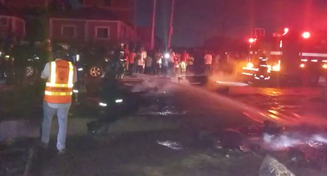 Kerosene-Tanker-Explosion-In-Kubwa Explosion scene