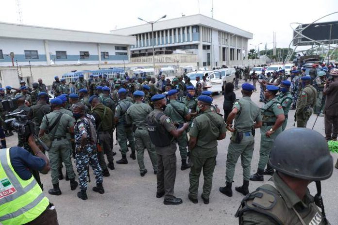 Police in Anambra for the election