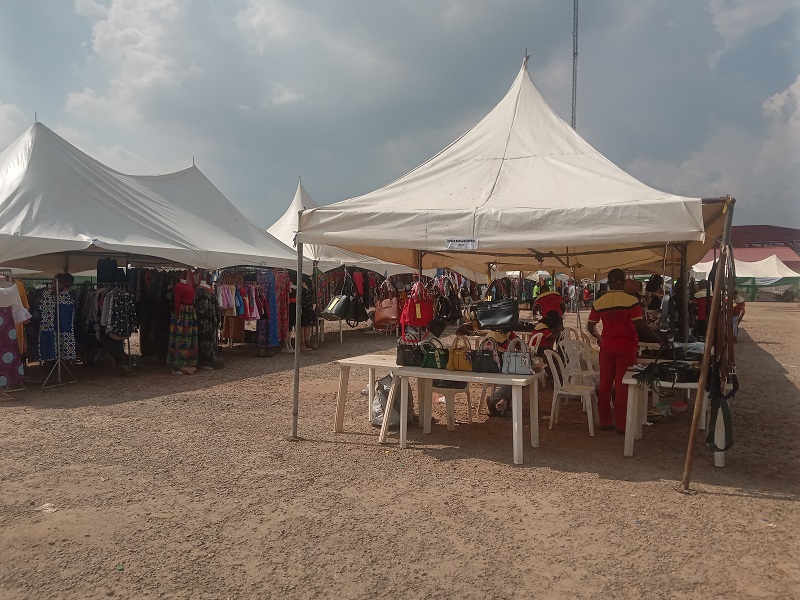 The Made-In-Aba Fair ground during the 8th edition of the event held at FCT Sports Complex in Garki, Abuja recently.