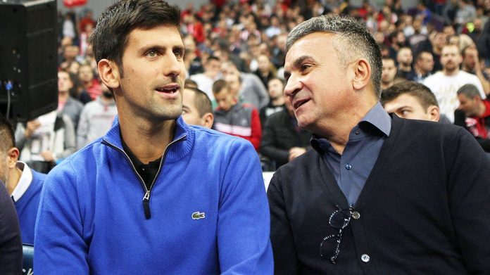 novak Djokovic and father, Srdjan Djokovic