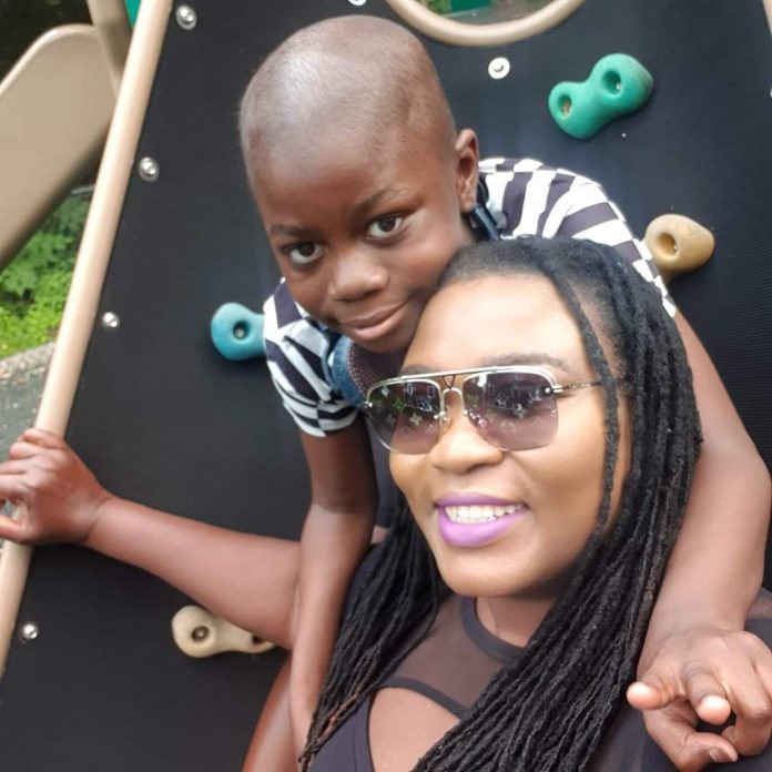 Chico Ejiro and her son Viano Chico Ejiro and her son Viano