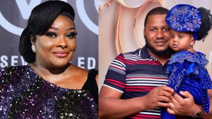 Ronke Odusanya & the father of her child, Olanrewaju Saheed, better known as Jago Ronke Odusanya & the father of her child, Olanrewaju Saheed, better known as Jago