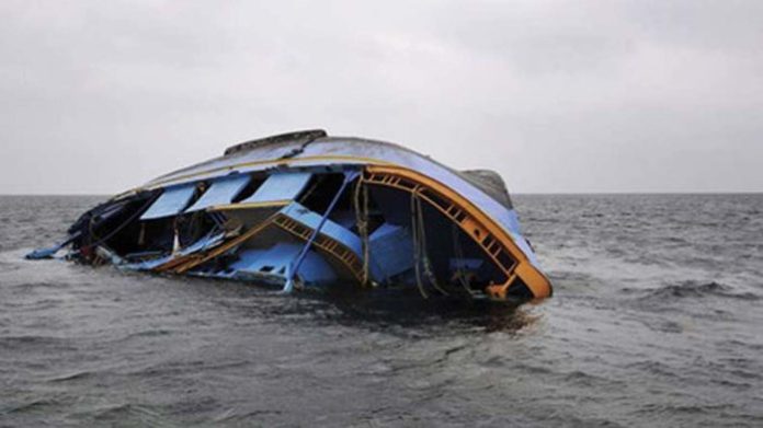 boat capsized on waterway