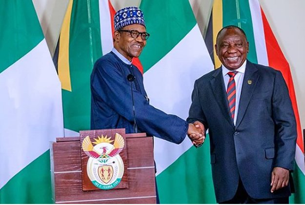 Buhari & President Cyril Ramaphosa