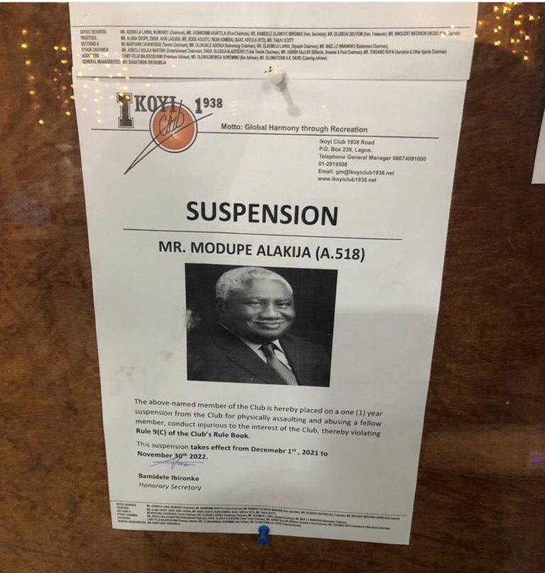 Suspension letter - THEWILL NEWS MEDIA Suspension letter