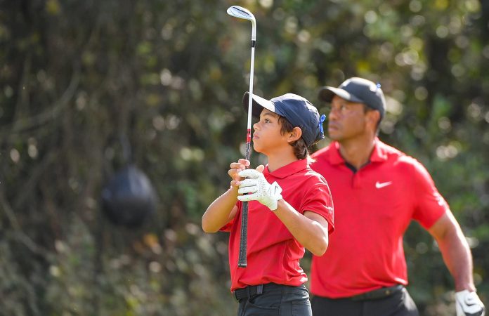 Tiger, Charlie Woods Tiger, Charlie Woods