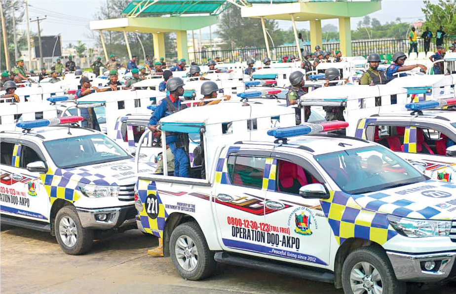New security patrol vehicles purchased by the Bayelsa State government. - THEWILL NEWS MEDIA New security patrol vehicles purchased by the Bayelsa State government.