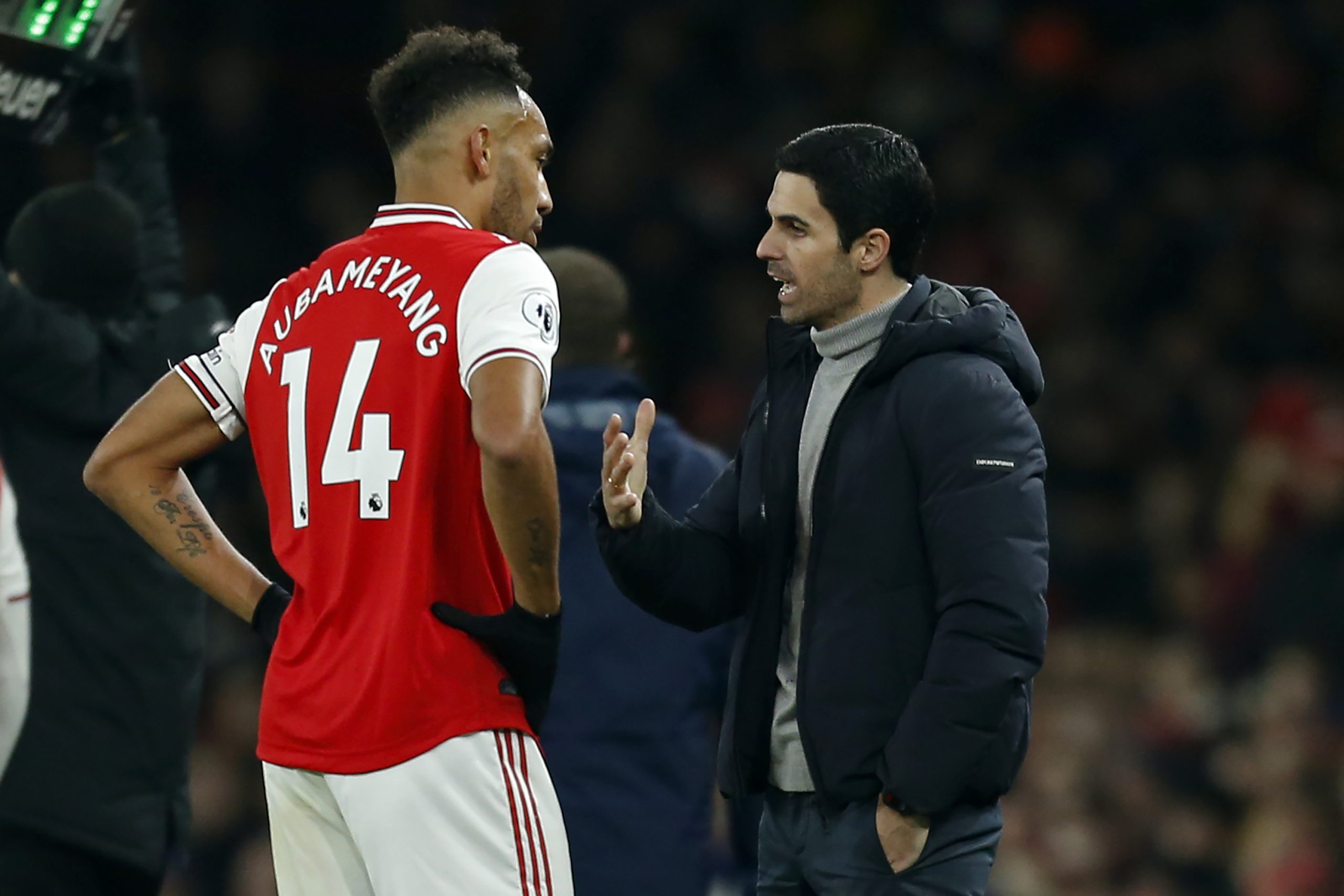 Mikel Arteta and Aubameyang - THEWILL NEWS MEDIA Mikel Arteta and Aubameyang