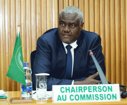 unnamed Chairperson of the AU Commission, Moussa Faki Mahamat