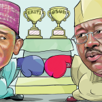 With Eyes On 2023 Presidential Poll APC, PDP Battle for Supremacy in Ekiti, Osun Gov. Elections 2023 election caricature