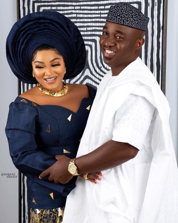 Mercy Aigbe and Kazim Adeoti Mercy Aigbe