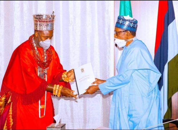 Buhari Hosts Olu Of Warri, Pledges Equity, Fairness To Itsekiris Buhari Hosts Olu Of Warri