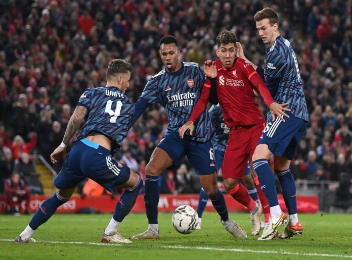 ARSENAL VS LIVERPOOL: Anfield: JAN 13 2021 ARSENAL VS LIVERPOOL: Anfield: JAN 13 2021