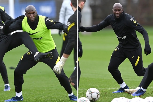 Lukaku Lukaku training