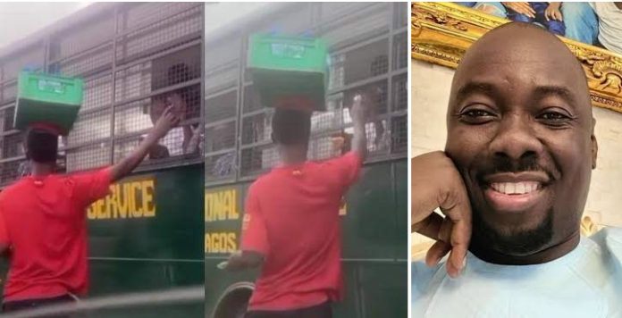 Obi Cubana vows to change life of hawker videoed giving money to prisoners in prison van Obi Cubana vows to change life of hawker videoed giving money to prisoners in prison van
