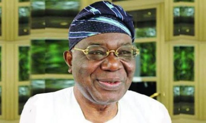 Chief Ernest Shonekan, former Head, Interim Government of Nigeria.