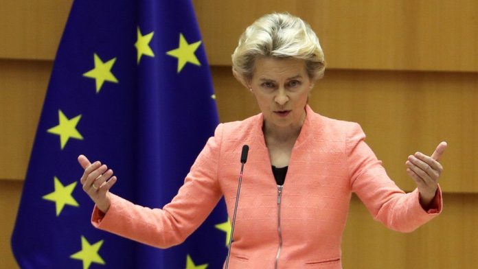 _114396620_hi063353591 EU Chief, Ursula von der Leyen,