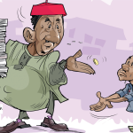 The Many Troubles Of Apprentices Apprentice and "Oga" caricature