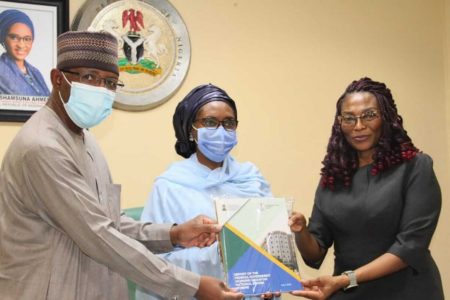 Director-General-Securities-and-Exchange-Commission-Mr-Lamido-Yuguda-Minister-of-Finance-Budget-and-National-Planning-Zainab-Ahmed-1-450x300 Director General Securities and Exchange-Commission Mr Lamido Yuguda with Minister of Finance Budget and National Planning Zainab Ahmed