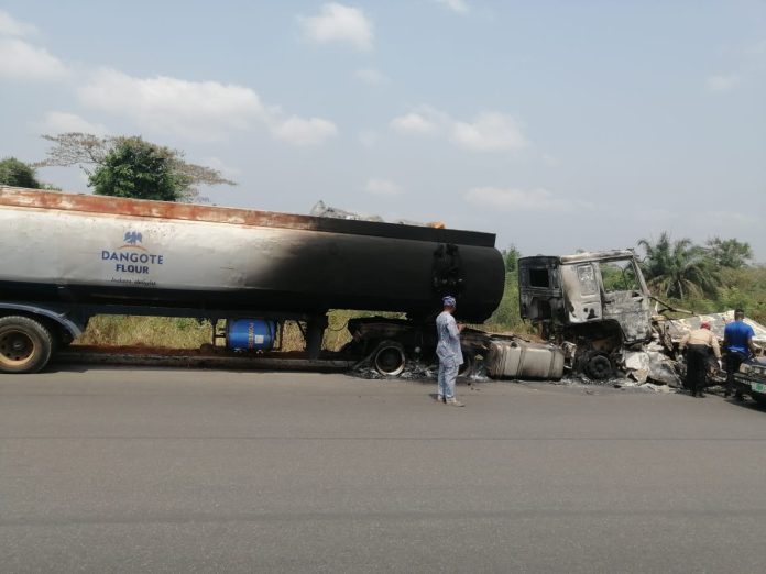 The vehicles involved in the crash The vehicles involved in the crash
