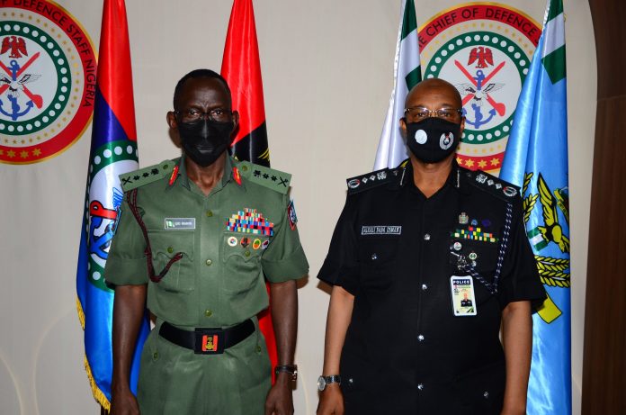 Chief of Army Staff, (COAS), Lt General Farouk Yahaya  and the Inspector General of Police (IGP), Usman Baba Aikali